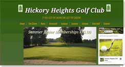 Desktop Screenshot of golfhickoryheights.com